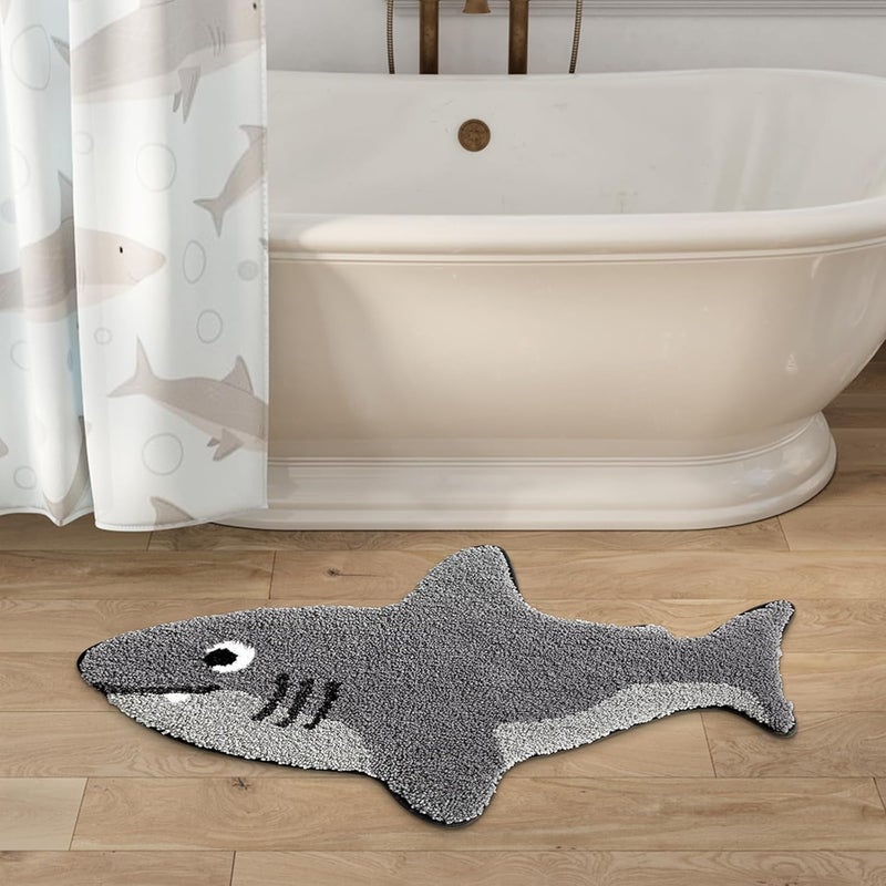 WREWING Ocean Animal Play Mat 20x32 Inch, Cute Animals Large Non Slip Super Soft Plush Area Rug for Kids Room Playroom Nursery Bedroom, Educational Washable Circular Floor Mat for Home Room Decorative - Image 3